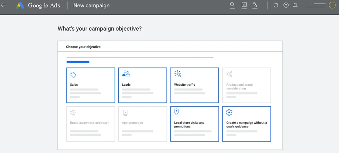 What's your campaign objective?