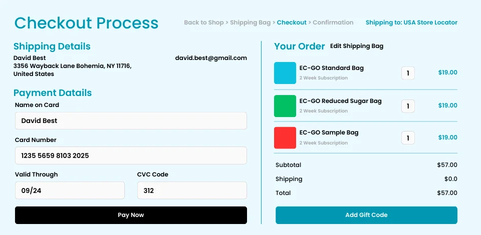 Keep the Entire Checkout Process on One Single Page