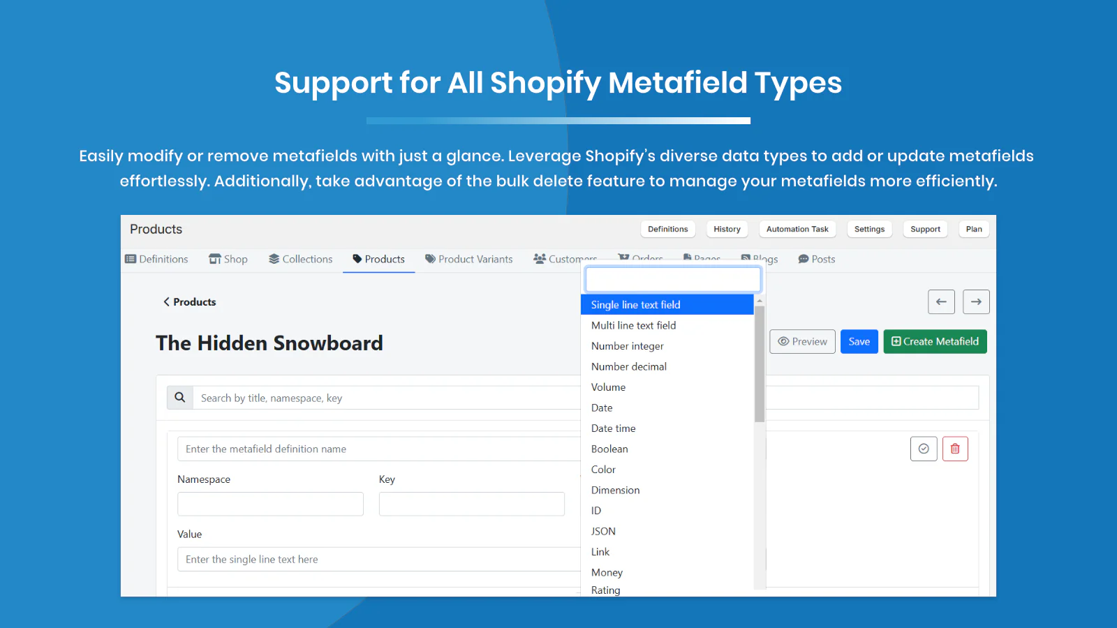 Dynamic Fields Manager