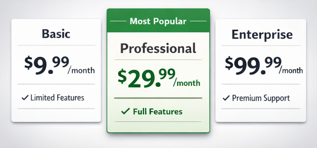 Tiered Pricing on SaaS Product Pages Tiered Pricing on SaaS Product Pages