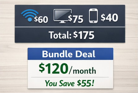 Bundled Offers That Emphasize Savings Bundled Offers That Emphasize Savings