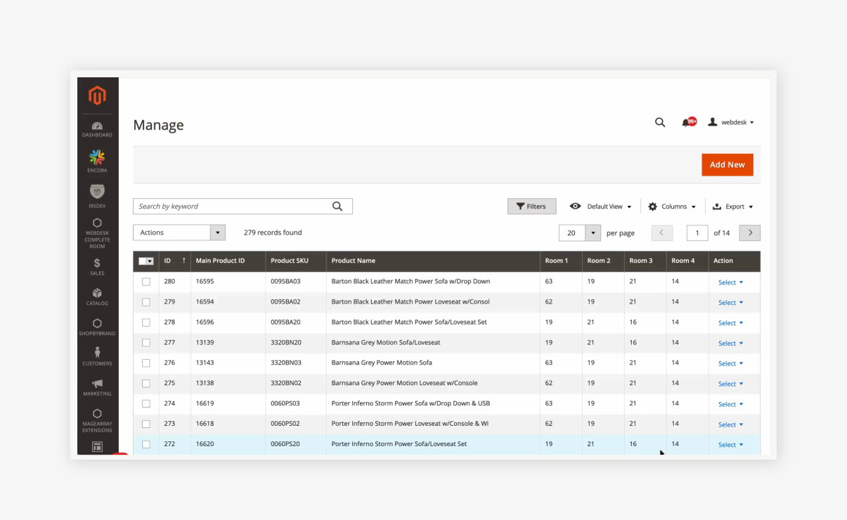 Custom Backend Product Grid - Cross-selling