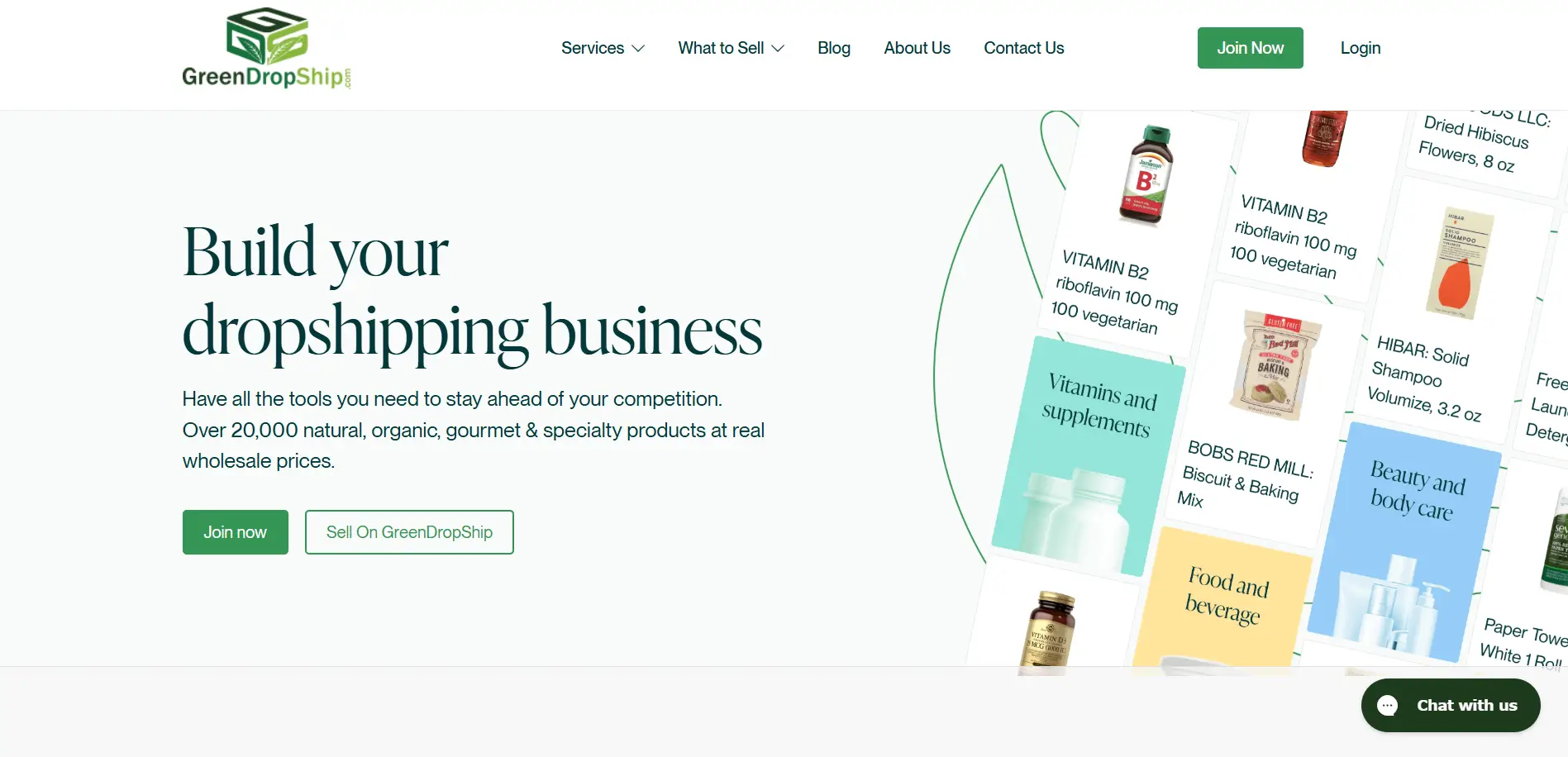 GreenDropShip – Best for Organic and Gourmet Supplements
