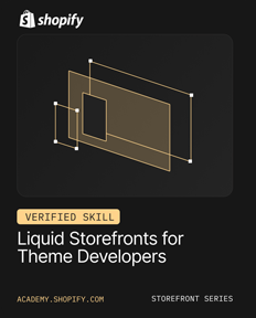 Liquid Storefronts for Theme Developers: Verified Skill Badge Liquid Storefronts for Theme Developers: Verified Skill Badge