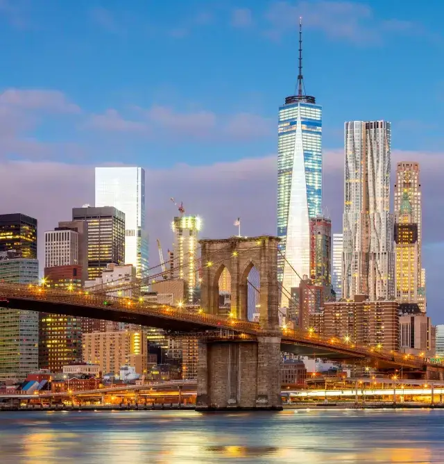 Manhattan skyline - Financial District and One World Trade Center