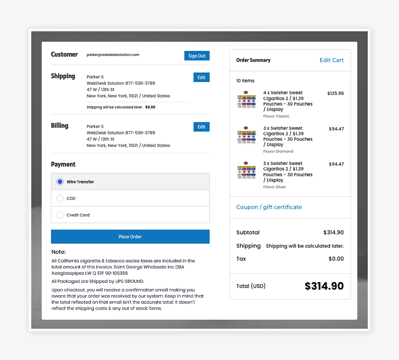 Custom B2B Operations Dashboard