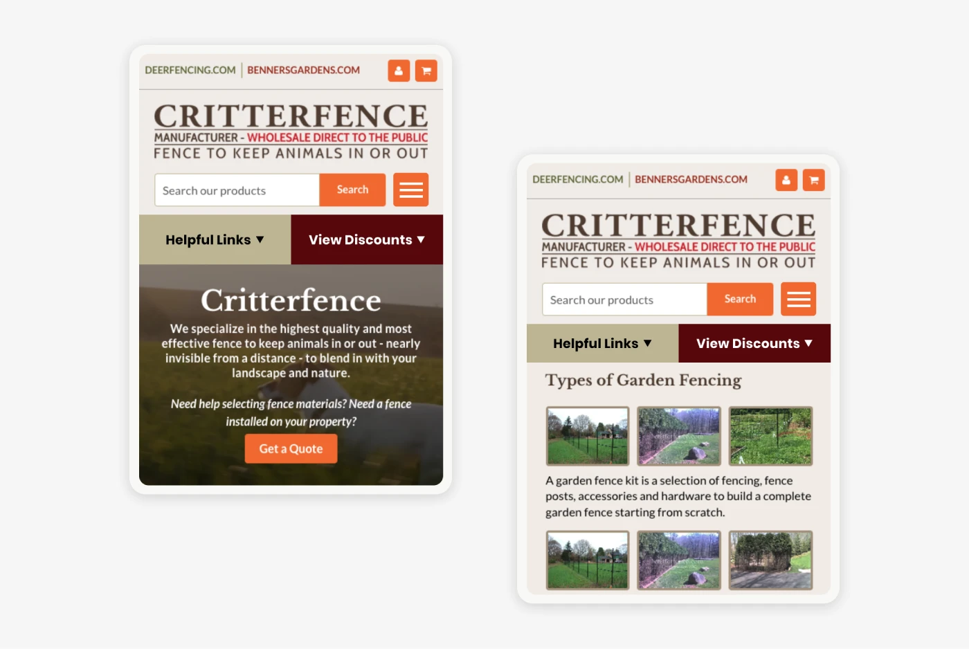 Distinct frontend identities on a unified backend