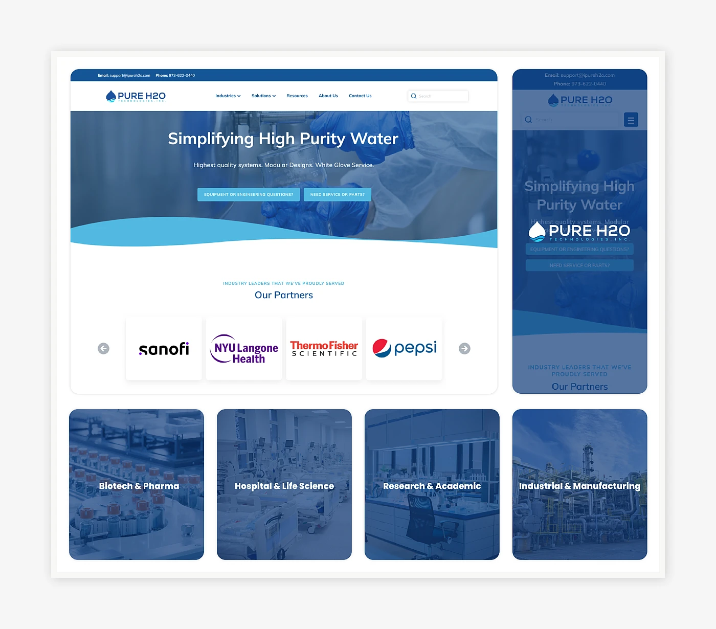 Pure H2O Technologies — Headless WordPress and BigCommerce platform