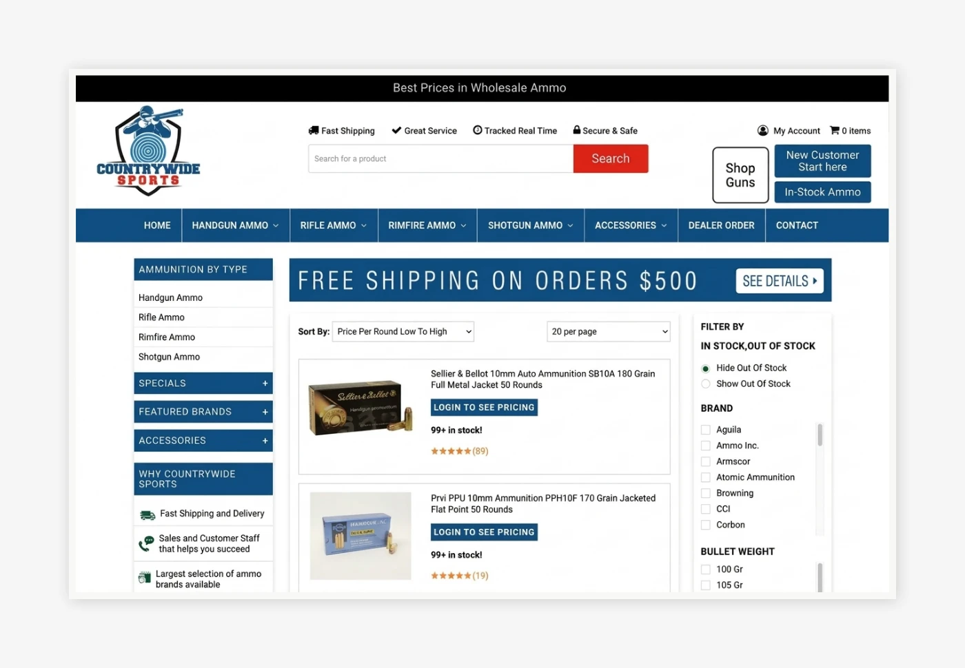 Countrywide Sports BigCommerce B2B Store