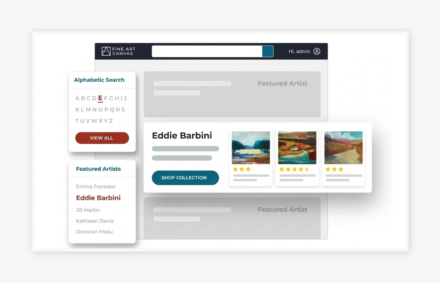 Modular Artist Landing Page Architecture