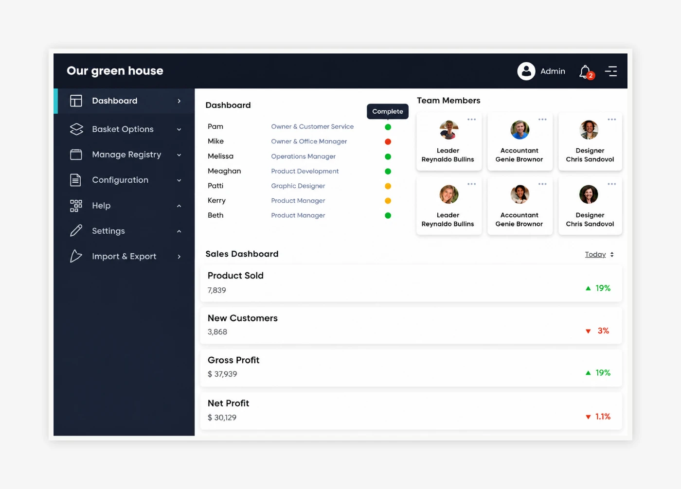 Gift Registry - Create & manage
