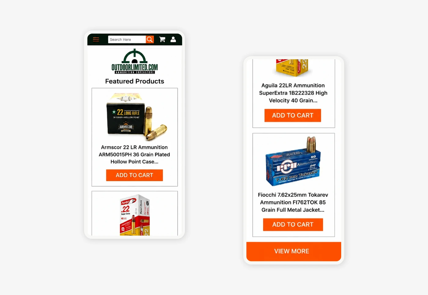 Outdoor Limited - Mobile-First design